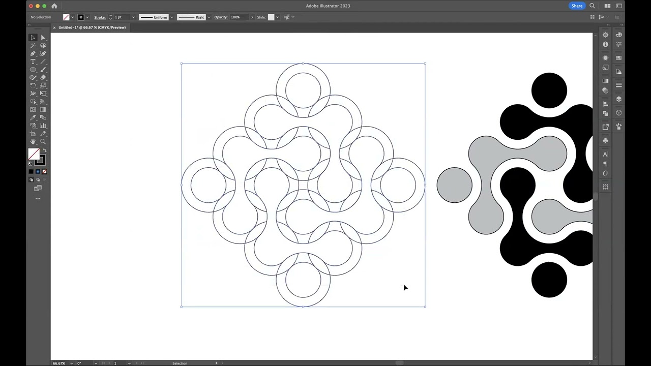 Modern and Simple 3D Logo - Adobe Illustrator