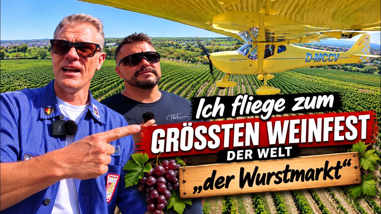 Ich fliege zum größten Weinfest der Welt | Wurstmarkt Bad Dürkheim