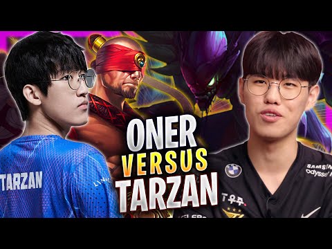ONER vs TARZAN! - T1 Oner Plays Kha'zix JUNGLE vs LNG Tarzan Lee Sin! | Bootcamp 2023