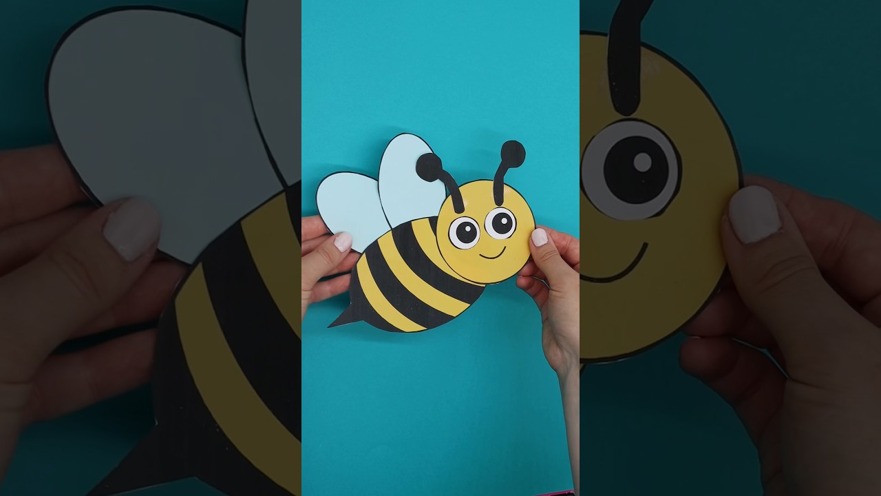 Easy bee craft 🐝 #easycrafts #bees #classroomideas