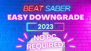 Downgrade Beat Saber No PC for Meta Quest/Quest 2/Pro