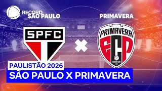 São Paulo enfrenta o Primavera neste sábado (7) pelo Paulistão