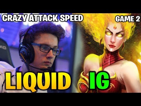 LIQUID vs IG TI8 - MIRACLE LINA CRAZY INSANE ATTACK SPEED - Game 2