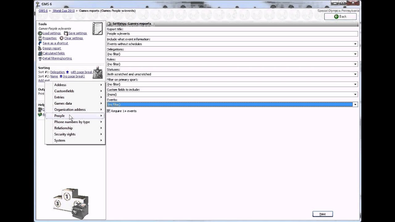 GMS | Creating Reports