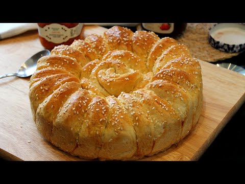 Homemade Butter Bread || Serbian Pogača || How to Make Soft and Fluffy Flower Bread || Easy Bread