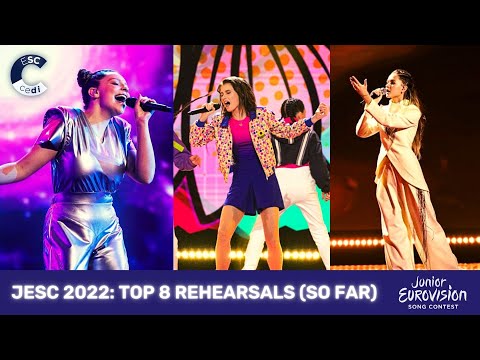 Junior Eurovision 2022 | MY TOP 8 | Rehearsals Preview (so far)