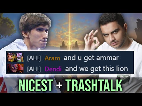 when NICEST pro meets TRASHTALKER — Dendi with ATF