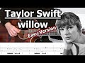 Taylor Swift - willow | Easy Fingerstyle Guitar Tabs Tutorial