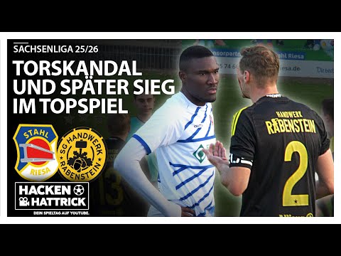 SCANDAL IN THE TOP MATCH / BSG STAHL RIESA VS SG HANDWERK RABENSTEIN / ALL GOALS, HIGHLIGHTS / SA...