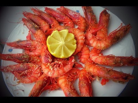 Gambas rojas a la plancha