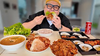 다낭에서 다리 골절된 고독한 아재의 제육 먹방...│Korean Food Mukbang Eatingshow