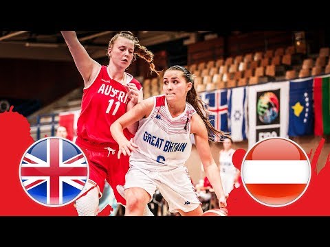 Great Britain v Austria - Full Game - FIBA U18 Women's European Championship Division B 2018