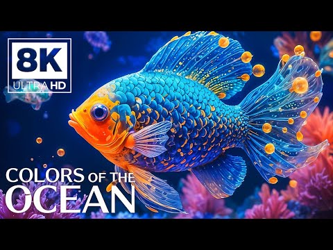 Under Red Sea 8K 🐢 Incredible Underwater World - Tropical Fish, Coral Reefs, Jellyfish Aquarium