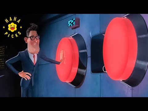 The President Almost Hits the WRONG Red Button (Full Scene) | Monsters vs. Aliens