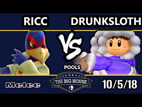 TBH8 SSBM -  Ricc (Falco ) Vs.  Drunksloth (Ice Climbers ) Smash Melee R1 Pools - B101 WR2