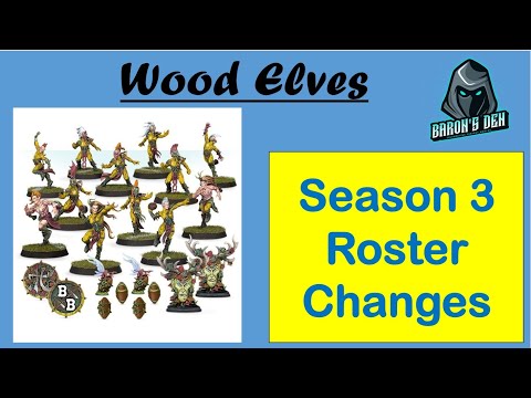 Blood Bowl Season 3 Wood Elf Roster Changes Up and Downs