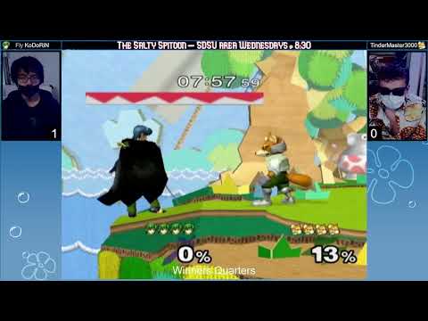 Salty Spitoon Melee #19 Winners Quarters - KoDoRiN (marth) vs TinderMaster3000 (fox)