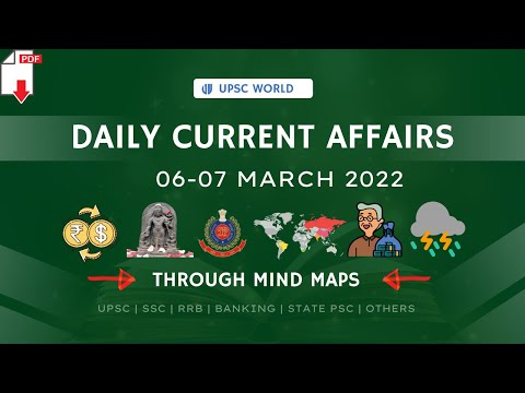 06 & 07 MARCH | Current affairs through MIND MAPS (ENGLISH) | DOWNLOAD FREE PDF