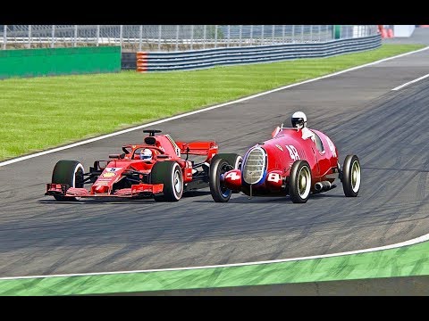 Ferrari F1 2018 vs Alfa Romeo F1 1937 - Monza