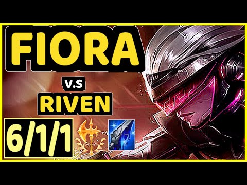 LEP (FIORA) vs RIVEN - 6/1/1 KDA TOP GAMEPLAY - BR Ranked DIAMOND