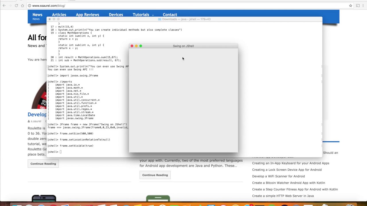 Exploring the JShell introduced with Java 9