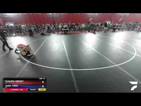 127 Lbs Champ. Round 1 - Claudia Heeney, IL Vs Kara Theis, IA F86c