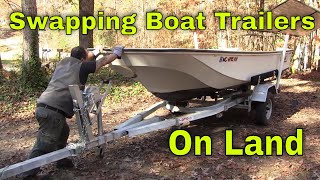 DIY How I Swap Out A Boat Trailer On Land With No Special Tools