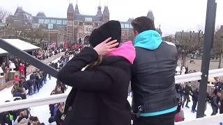 World Record Longest conga Line One Ice Musumplein Amsterdam