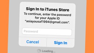 Fix Sign In To iTunes Store Error On iPhone iPad & iPod ( How to Fix Sign In iTunes Error ) 2021