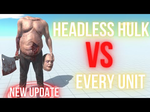 New Update Headless Hulk Vs Every Unit ARBS  Animal Revolt Battle Simulator