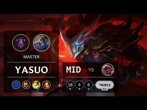 Yasuo Mid vs Katarina - EUW Master Patch 9.9