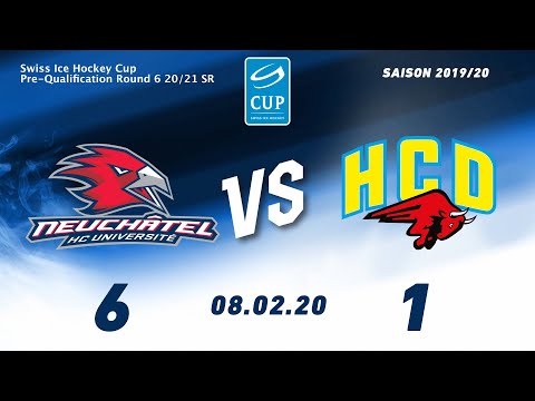 08.02.20 HC UNIVERSITÉ NEUCHÂTEL -  HC DÜDINGEN BULLS (6-1)