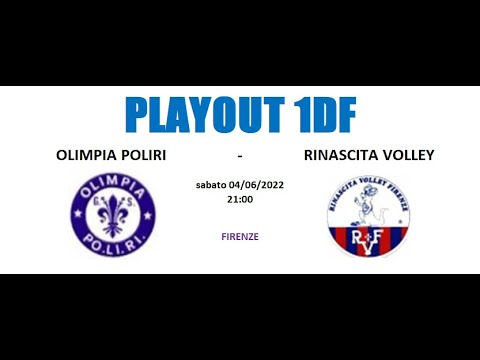 1DF PLAYOUT - OLIMPIA POLIRI vs RINASCITA VOLLEY