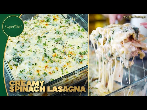 Creamy Spinach Lasagna Recipe | The Best Spinach Lasagna Ever