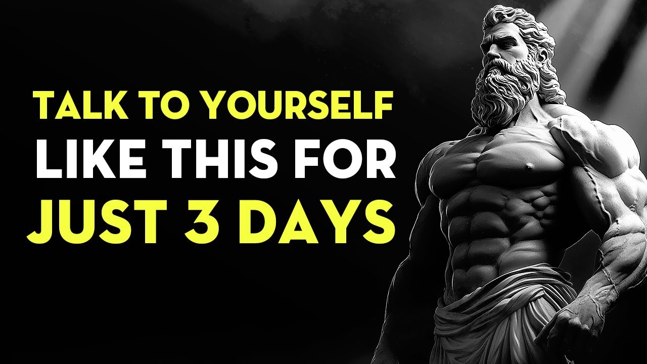 Talk To Yourself Like This For Just 3 Days | Stoicism