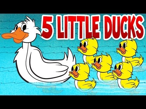 Five Little Ducks - Spring Songs for Children with Lyrics - Kids Songs by The Learning Station