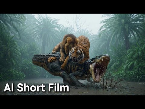 SIMBA & SHERE KHAN vs BARINASUCHUS – The Ancient Hunter Awakens | AI Short Film | Part 1