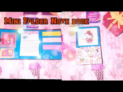 Mini Folder Note book //With Paper//By Jos Art and Craft Origami..........