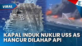 Armada Laut AS Kembali Diguncang! Kapal Induk Nuklir USS Eisenhower Terbakar, Krisis Makin Memanas