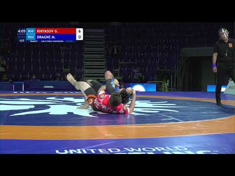 Round 5 Men's GP No-Gi - 110 kg: G. KHIYASOV (RUS) v. M. DRAGNE (ROU)