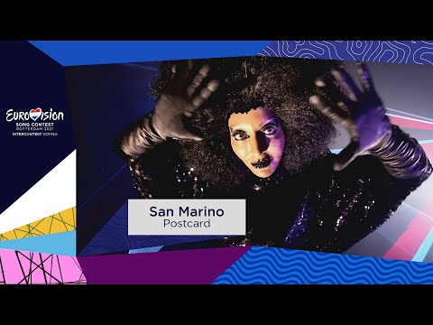Postcard of Senhit from San Marino 🇸🇲 (Eurovision Song Contest 2021)