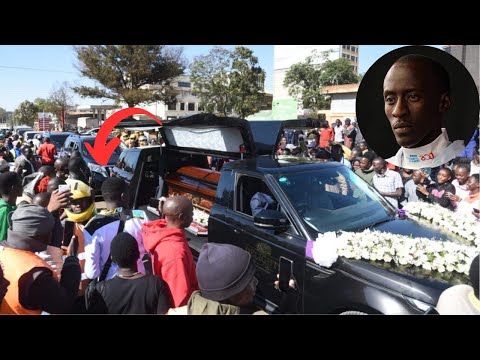 SEE WHAT HAPPENED AS KELVIN KIPTUM'S BODY LEFT THE MORTUARY IN ELDORET, WOMAN CLAIM TO HAVE HIS BABY