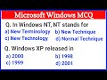 Microsoft Windows MCQ Questions And Answers