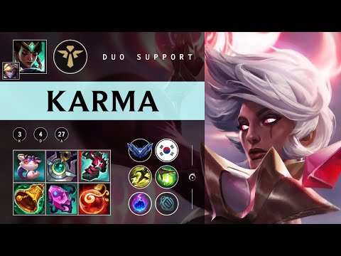 Karma Support vs Thresh - KR Diamond Patch 25.24