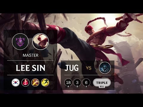 Lee Sin Jungle vs Karthus - KR Master Patch 9.6