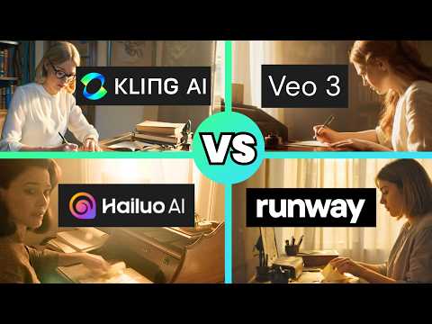 Veo 3 vs Kling vs Hailuo vs Runway — Which AI Makes the Best Cinematic Video?