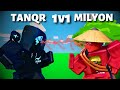 ME and TANQR just 1v1'd.. WHO WON?! (Roblox Bedwars)