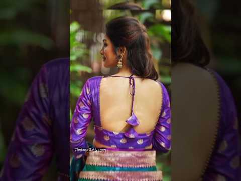 beautiful back neck blouse design#blouse #shortsfeed