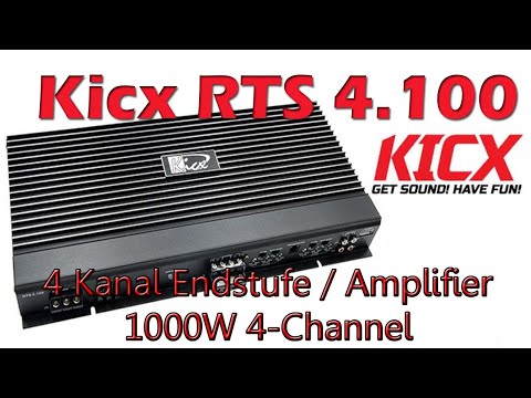 Kicx RTS 4.100 Endstufe 4 Kanal Verstärker 300W DIY Carhifi Produktvorstellung