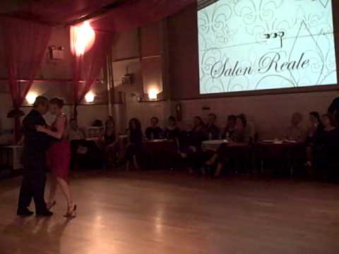 Jorge Torres and Maria Blanco at Salon Reale, NYC 2013 - weekly milonga - Argentine Tango